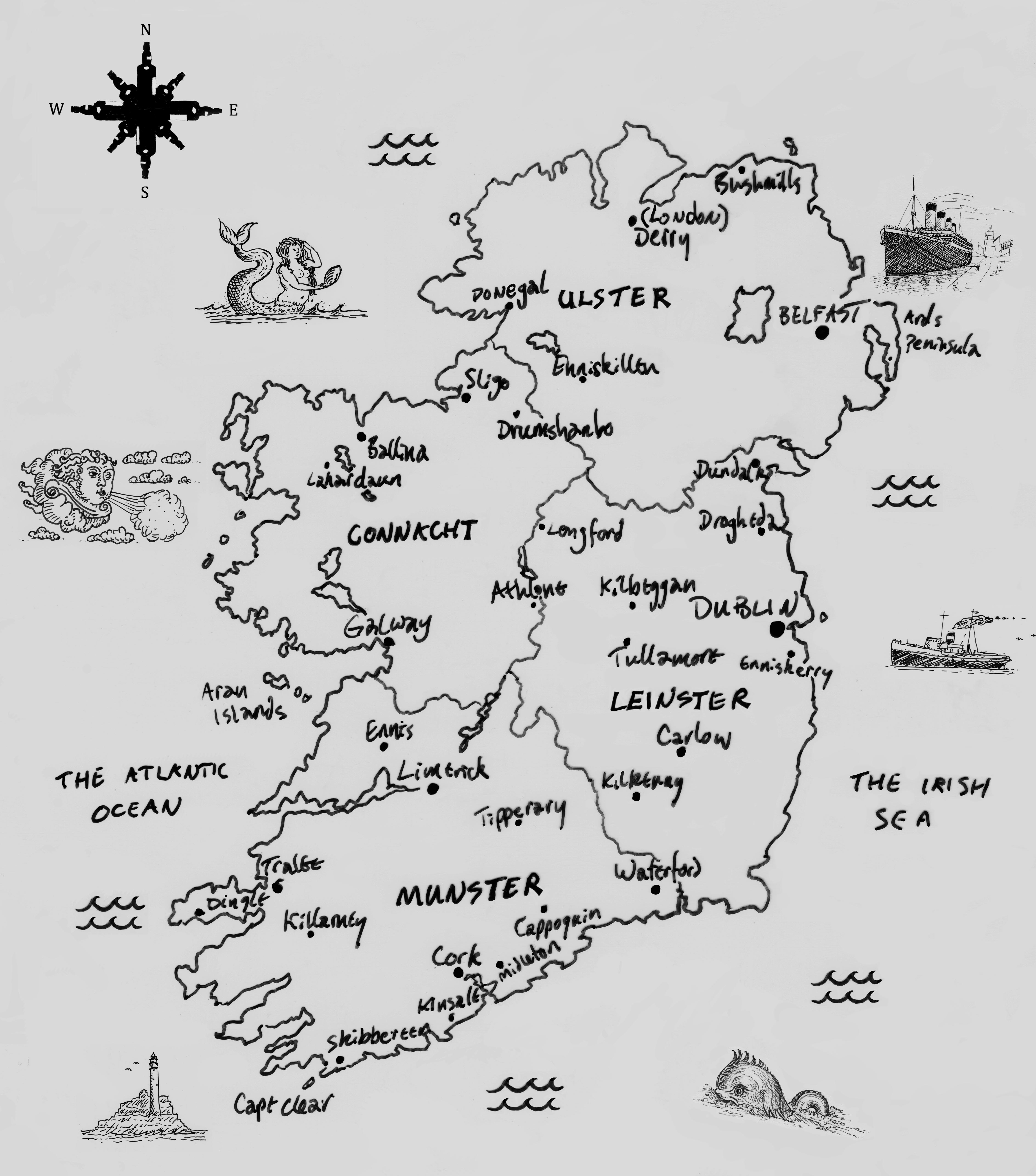 Map of Ireland