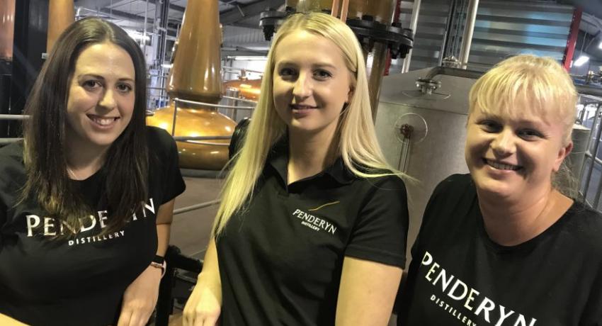 Penderyn distiller/blending team